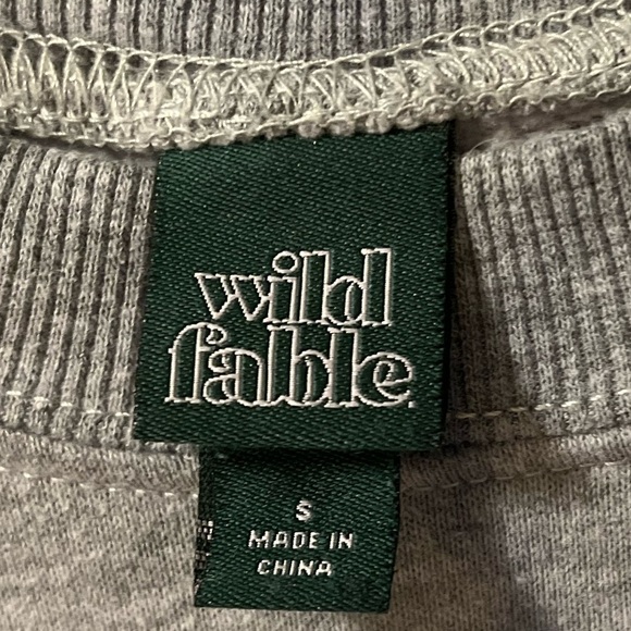 Wild Fable Blue Grey Tie Dye Fleece Crewneck Pullover Sweatshirt - Picture 5 of 6